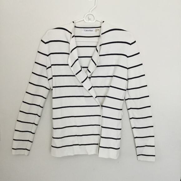 Calvin Klein Cardigan Striped Sweaters Sz XS - Picture 1 of 8